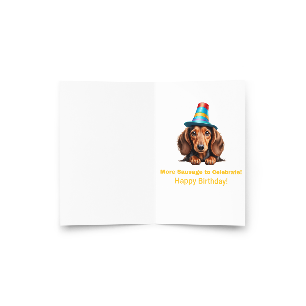 Dachshund themed Happy Birthday Card!